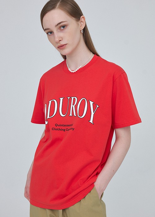 Arc QDUROY T-Shirt - Red