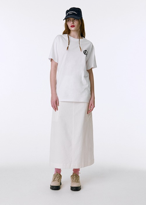 Corduroy Long Skirt 001 - Swan