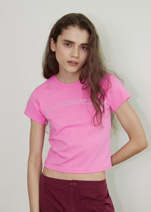 Quintessential Cropped T-shirt - Pink
