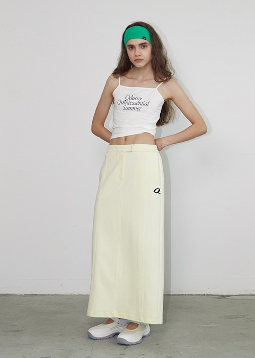 Q Maxi Skirt - Cream