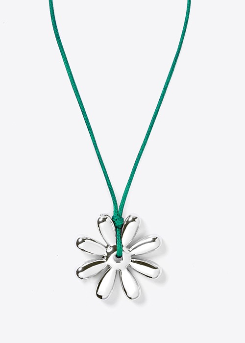 Mardi x ME Bloom Daisy Drop Knot Necklace (Green)