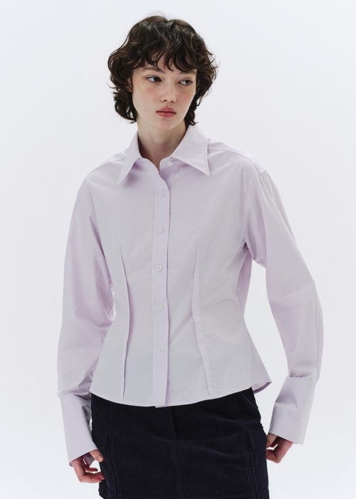 QDRY Pintuck Shirt - Lavender
